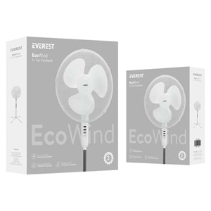 EVEREST FAN10 45W Ayaklı Vantilatör Beyaz
