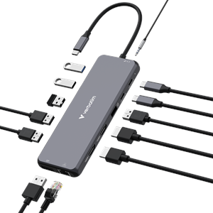VERBATIM CMH-05 USB-C Pro 5 Port Çok Bağlantı Noktalı Dock
