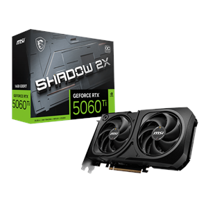 MSI RTX5060TI 16GB SHADOW 2X OC GDDR7 128bit HDMI DP PCIe 5.0