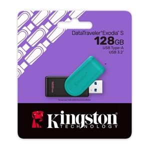 KINGSTON 128GB USB 3.2 Usb Bellek DATATRAVELER EXODIA S DTXS/128GB