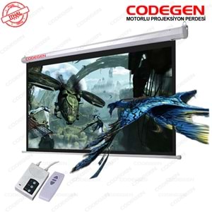 CODEGEN EX-40 400x300 cm Motorlu / Elektrikli Uzaktan Kumandalı Projeksiyon Perdesi