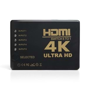 DARK 5port DK-HD-SW4X1K 5port HDMI (giriş) 1port HDMI (çıkış) 4K HDMI Switch