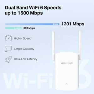 MERCUSYS ME60X WIFI6 AX1500 Menzil Genişletici Router Priz Tip