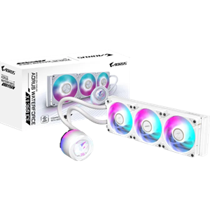 GIGABYTE 360MM LCD AORUS WATERFORCE X II 360 ICE ARGB AM5-1851p Sıvı Soğutmalı İşlemci Fanı Beyaz