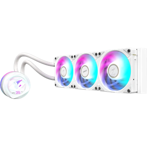 GIGABYTE 360MM LCD AORUS WATERFORCE X II 360 ICE ARGB AM5-1851p Sıvı Soğutmalı İşlemci Fanı Beyaz