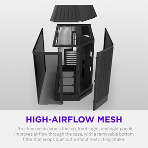 NZXT H6 RGB+ CC-H62FB-P1 Dual-Chamber Gaming Mid-Tower PC Kasası