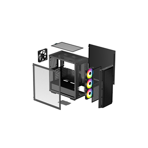 DEEPCOOL 750W 80+ CG540-MESH4F-PL750 4-ARGB Fanlı Gaming Mid-Tower PC Kasası