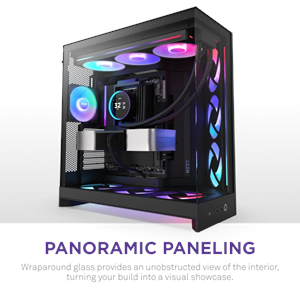 NZXT H9 FLOW RGB 2025 CM-H92FB-R1 Dual Chamber Gaming EATX PC Kasası