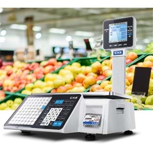 CAS CL3000 P 15 KG RS232 / Ethernet Boyunlu Barkodlu Terazi