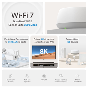 TP-LINK DECO BE22 WIFI7 BE3600 Mesh Router 2'li paket