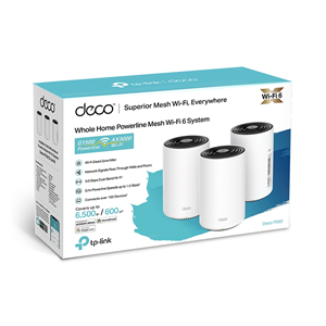 TP-LINK DECO PX50-3P+G1500 WIFI6 AX3000 Powerline Çift Bant Mesh Router 3'lü paket