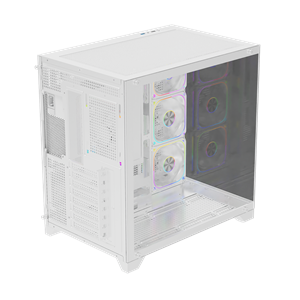 POWERBOOST 750W 80+ BRONZE PB-C9025W 4-ARGB Fanlı Gaming Mid-Tower PC Kasası Beyaz