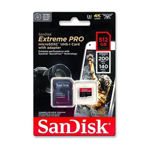 SANDISK 512GB EXTREME PRO SDSQXCD-512G-GN6MA A2 200MB/s MicroSD Hafıza Kartı