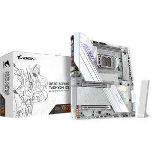 GIGABYTE X870 AORUS TACHYON ICE DDR5 HDMI-DP TYPEC PCIE 5.0 AM5 ATX BEYAZ