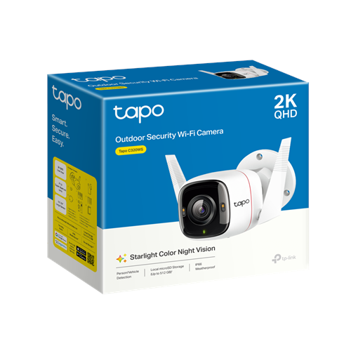 TP-LINK 2MP Bullet 3.3mm Kablosuz IP Kamera Tapo C320WS