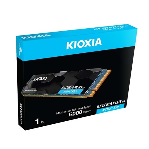 KIOXIA 1TB EXCERIA PLUS G3 LSD10Z001TG8 5000- 3900MB/s M2 PCIe NVMe Gen4 Disk 