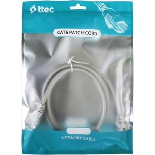 TTEC 0.3metre CAT6 Utp KBL-PTCH-30CMG Gri Patch Kablo