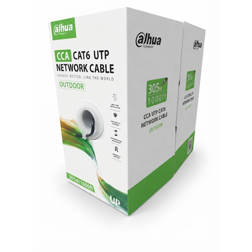 DAHUA 305metre 23AWG Siyah CCA CAT6 PFM922I-6UN-C