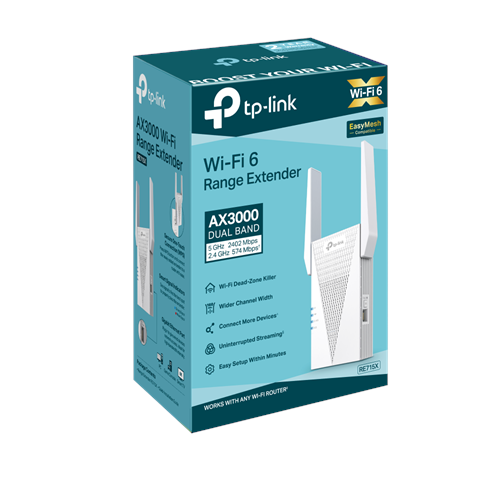 TP-LINK RE715X AX3000 Wıfı6 Mesafe Genişletici