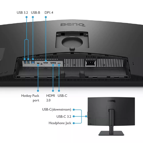 BenQ 27'' IPS DesignVue PD2706U 5MS 60HZ HDMI-DP TYPEC Pivot Profesyonel Fotoğrafçı ve Tasarımcı Monitörü 3840X2160
