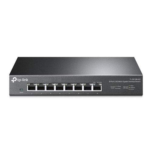 TP-LINK 8port 2.5GbE Yönetilemez Switch TL-SG108-M2