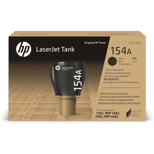 HP 154A Siyah Orijinal LaserJet Tank Toner Dolum Seti (2.500 Sayfa) - W1540A