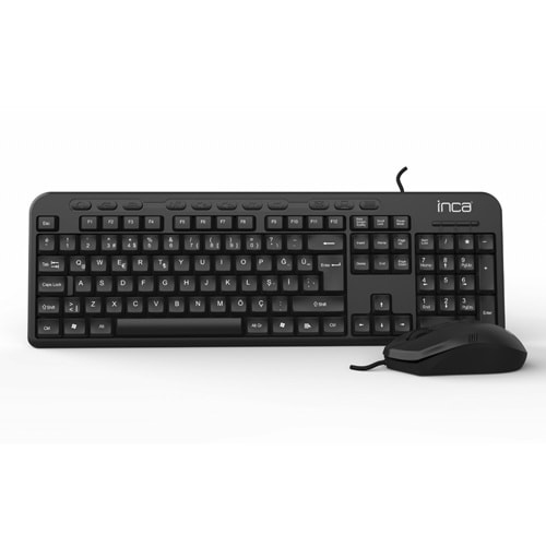 INCA IMK-375T Kablolu USB Q Trk Siyah Klavye - Mouse Set