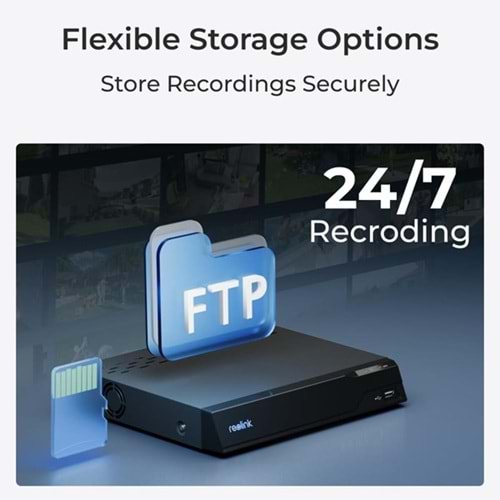 REOLINK 12MP Bullet 2.8mm Renkli IP Kamera IP67 P344