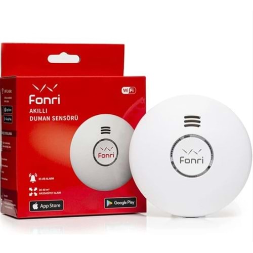 FONRI Wıfı Kablosuz Akıllı Duman Sensörü