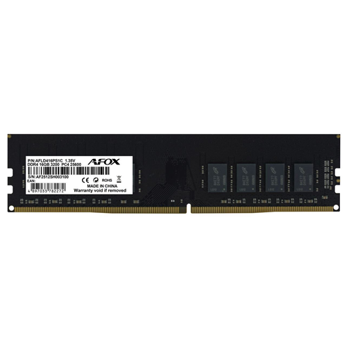 AFOX 16GB DDR4 3200MHZ CL16 PC RAM / VALUE AFLD416PS1C