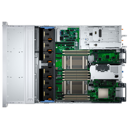 DELL POWEREDGE R760XS SPL2 SILVER 4510-128GB DDR5 RDIMM-480GB+2X960GB SSD-2x1100w Rack Sunucu