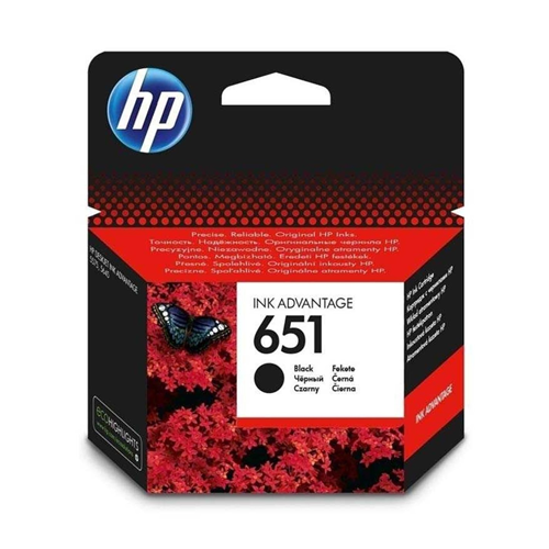HP C2P10A No 651 600 Sayfa Siyah Mürekkep Kartuşu