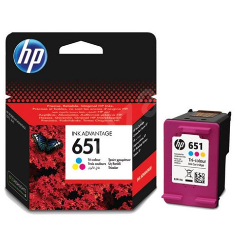 HP 651 C2P11A 3 Renkli Orijinal Mürekkep Kartuşu – 300 Sayfa