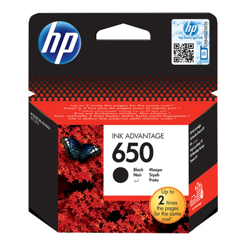 HP CZ101A No 650 Siyah Mürekkep Kartuşu