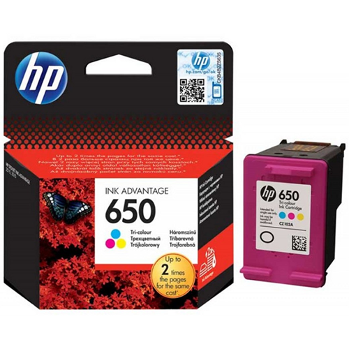 HP CZ102A No 650 3 Renkli Mürekkep Kartuşu