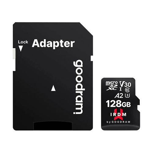 GOODRAM 128GB IRDM IR-M2AA-1280R12 U3 A2 170MB/s micro SD Hafıza Kartı