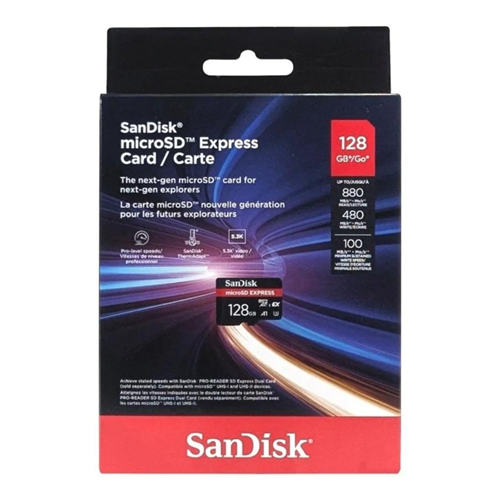 SANDISK 128GB EXPRESS SDSQXFN-128G-GN4NN U3 A1 480MB/s microSD Hafıza Kartı