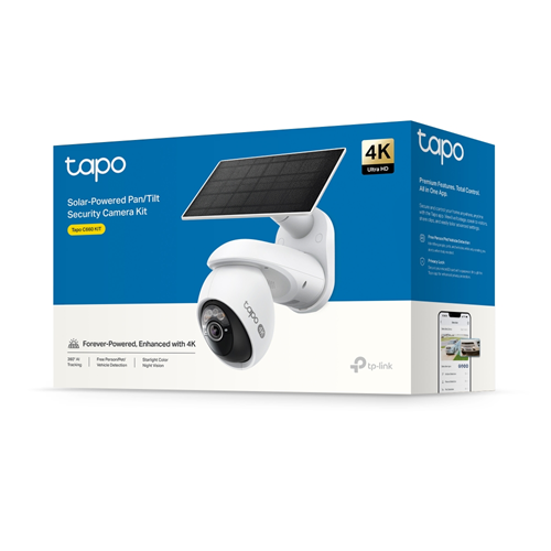 TP-LINK 8MP 4MM Wıfı Kablosuz 360° Pan/Tilt 10000mAh IP Solar Kamera