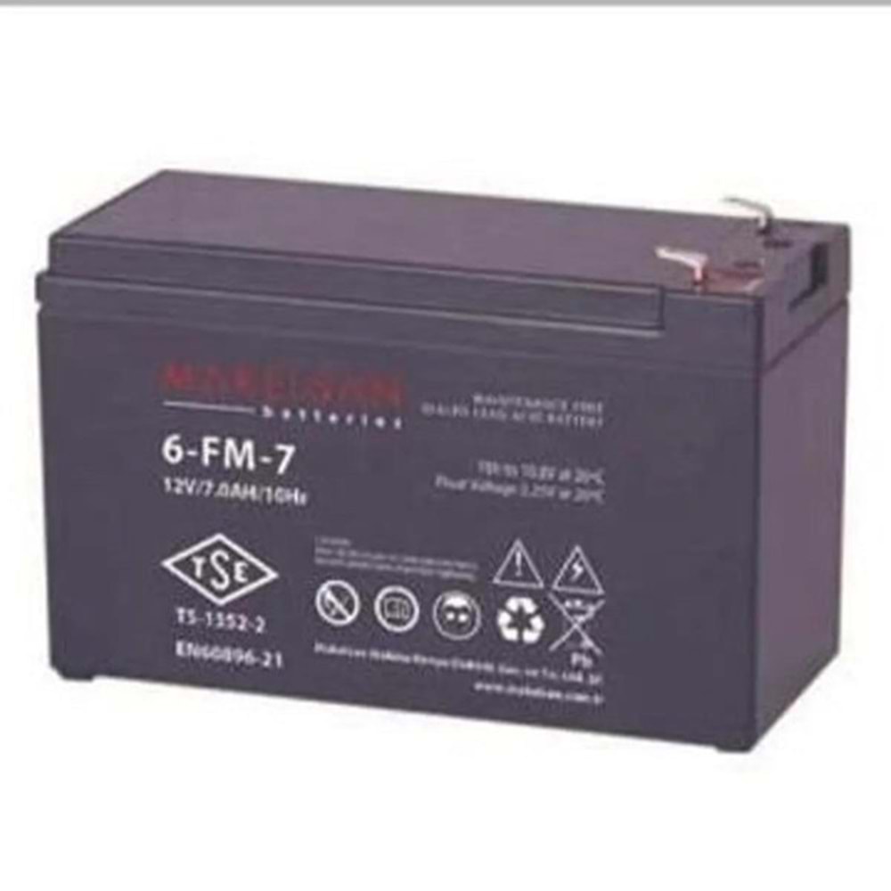 MAKELSAN 12v 7amper 6-FM-7 Kuru Tip Akü