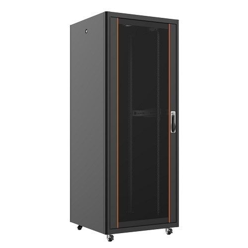 AGER 42U 800x800mm Dikili Tip Siyah Kabinet Vega AG-VB42U8080S1 Cam Kapak