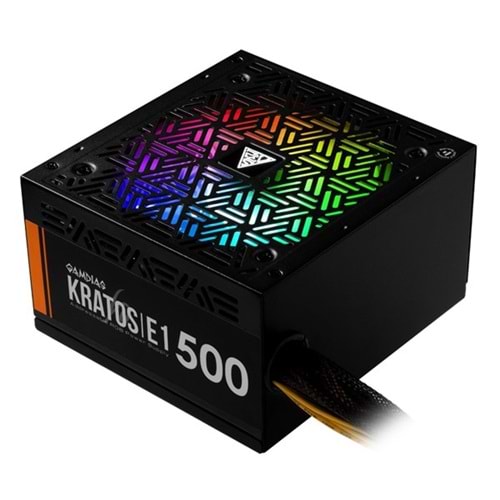 GAMDIAS 500W 80 KRATOS E1-500 12cm RGB Fanlı Power Supply