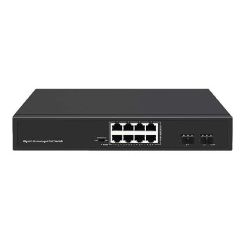 ODS 8port 120w FULL PoE 08ODS-8P2S GIGABIT 2X SFP Yönetilemez Switch