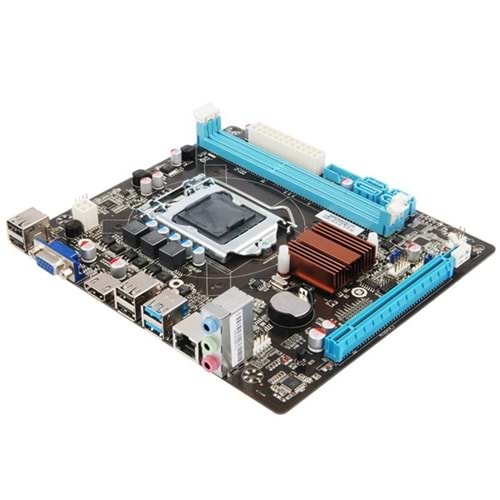 ESONIC H81JEL DDR3 HDMI PCIe 16X v2.0 1150p mATX