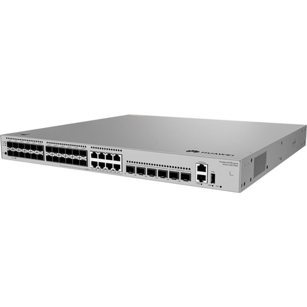 HUAWEI 24port SFP eKIT S530-24ST4XE GIGABIT 10Gbe 6-SFP (2-SFPsi Stack) Yönetilebilir Switch RackMount Layer3