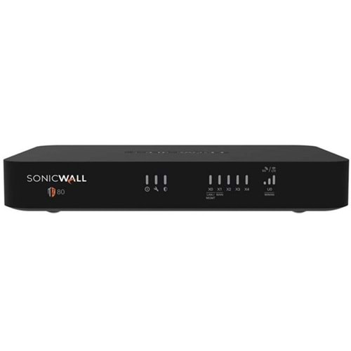 SONICWALL TZ80 03-SSC-3031 Sec Upgrade Advance Edt 3yıl Lisans 4x1G, 1xSFP, 1xUSB,1xTypeC Firewall 750mbps