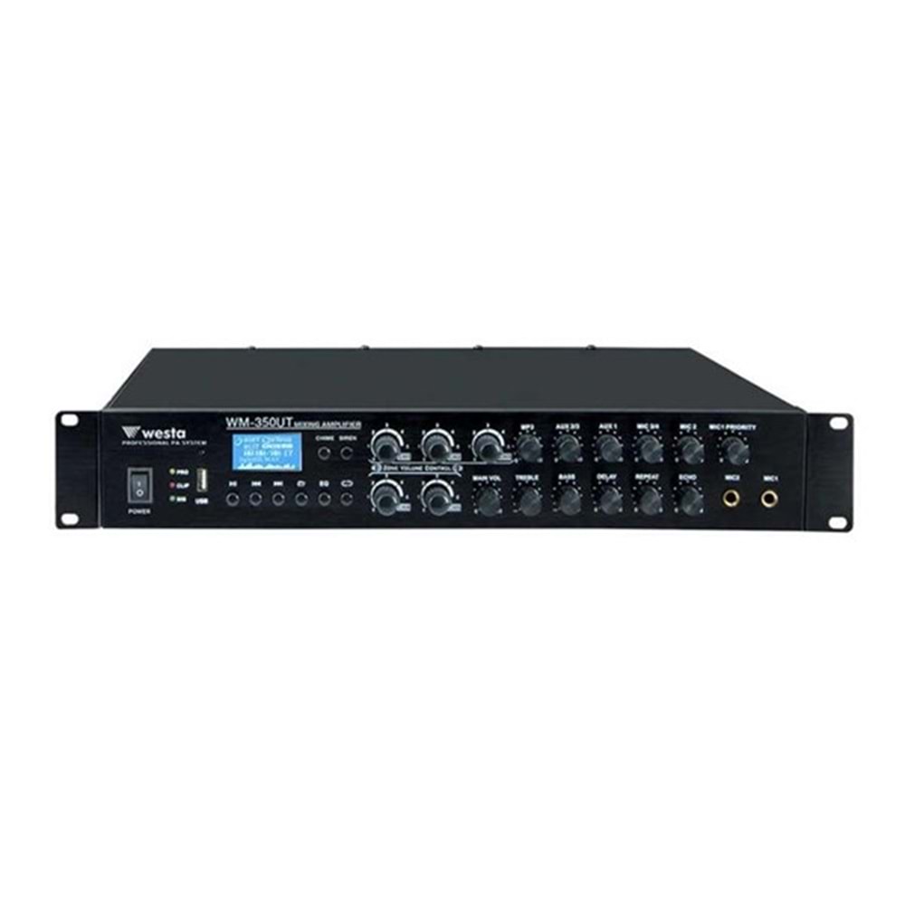 WESTA WM-350UT 6-bölgeli 350W MİKSER AMFİ 100V