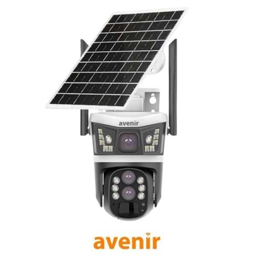 AVENIR 4MP SOLAR AV-S432 10X ÇİFT KAMERALI 4G PTZ KAMERA