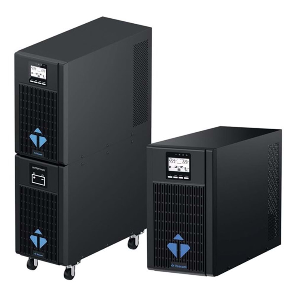TESCOM 10KVA NEOLINE ONLINE 1/1F LCD EKRAN UPS 16x 12V 9 Amper