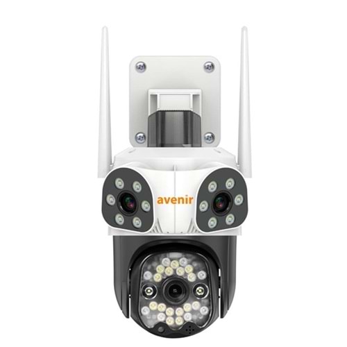 AVENIR 9MP SPEED DOME AV-S333 Kablosuz IP Güvenlik Kamerası 3 Kameralı