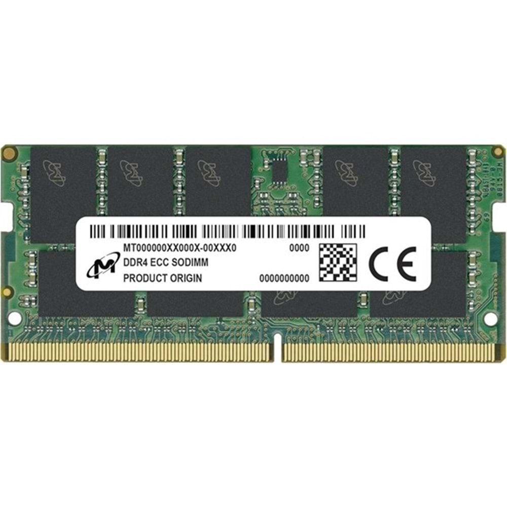 CRUCIAL 16GB DDR4 2666MHZ ECC NOTEBOOK RAM VALUE CT16G4TFD8266